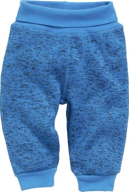 Schnizler Kinder Pumphose Strickfleece mit Strickbund Blau