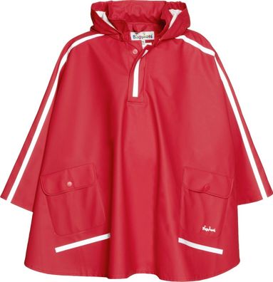 Playshoes Kinder Regenjacke Regen-Cape langer Rücken Rot