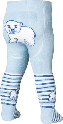 Playshoes Kinder Thermo-Strumpfhose Eisbär Bleu