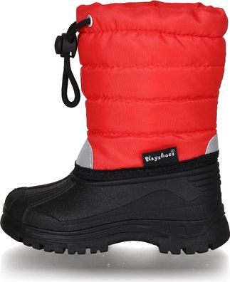 Playshoes Kinder Winterschuh Winter-Bootie Rot