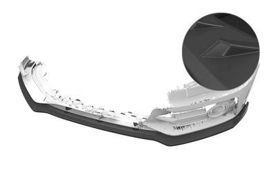 CSR Cup-Spoilerlippe mit ABE für Audi A1 (8X) S-Line CSL773-L Lackierung erforderlic