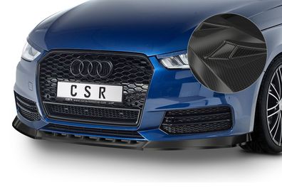 CSR Cup-Spoilerlippe mit ABE für Audi A1 8X CSL481-C Carbon Look glänzend