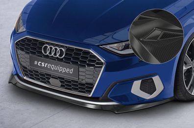 CSR Cup-Spoilerlippe mit ABE für Audi A3 8Y CSL616-C Carbon Look glänzend