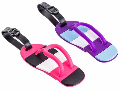 Cepewa Kofferanhänger 80915 FlipFlop-Design Adressanhänger Gepäckanhänger