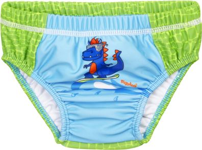 Playshoes Kinder Badehose UV-Schutz Windelhose Dino Blau/Grün