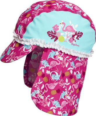 Playshoes Kinder UV-Schutz Mütze Flamingo Türkis