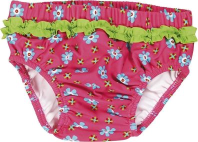 Playshoes Kinder Badehose UV-Schutz Windelhose Blumen Pink