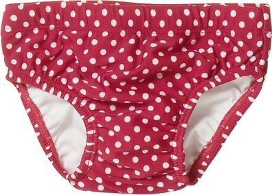 Playshoes Kinder Badehose UV-Schutz Windelhose Punkte Rot