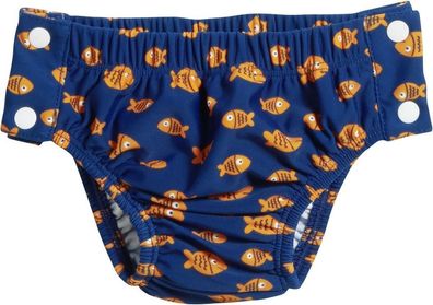 Playshoes Kinder Badehose UV-Schutz Windelhose Krokodil zum Knöpfen Marine