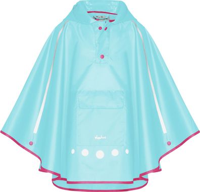 Playshoes Kinder Regenponcho faltbar türkis