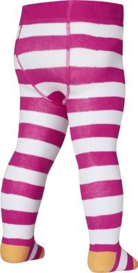 Playshoes Kinder Strumpfhose Blockringel Pink/Weiß