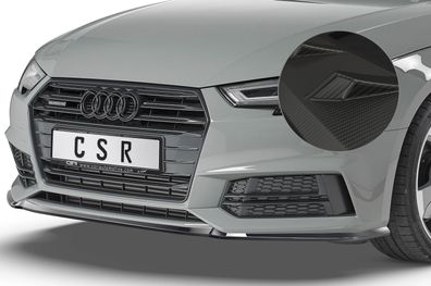 CSR Cup-Spoilerlippe mit ABE für Audi A4 B9 8W S-Line / S4 B9 8W CSL377-M Carbon Loo