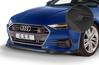 CSR Cup-Spoilerlippe mit ABE für Audi A7 C8 (Typ 4K) CSL563-M Carbon Look matt