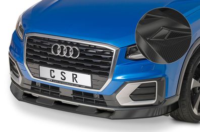 CSR Cup-Spoilerlippe mit ABE für Audi Q2 S-Line CSL457-C Carbon Look glänzend