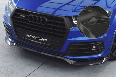 CSR Cup-Spoilerlippe mit ABE für Audi Q7 (4M) S-Line / SQ7 (4M) CSL758-C Carbon Look