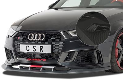 CSR Cup-Spoilerlippe mit ABE für Audi RS3 8V CSL322-M Carbon Look matt