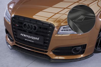 CSR Cup-Spoilerlippe mit ABE für Audi S8 / S8 Plus D4 (Typ 4H) CSL458-C Carbon Look