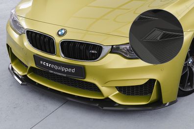 CSR Cup-Spoilerlippe mit ABE für BMW M4 F83 / F82 CSL433-M Carbon Look matt