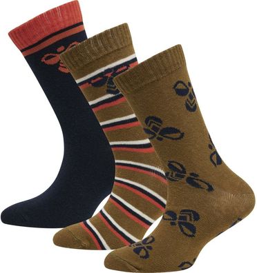 Hummel Kinder Socke Alfie Sock 3-Pack Capulet Olive