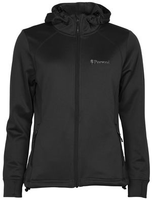 Pinewood 3319 Finnveden Damen Hoodie Sweatjacke Black (400)