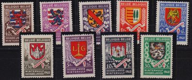 Belgien Belgium [1940] MiNr 0535-43 ( * */mnh )