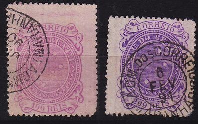 Brasilien BRAZIL [1890] MiNr 0087,88 ( O/used ) [01]