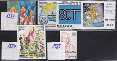 MEXICO [1980er] Jahr ex ( * */mnh ) beachtlich