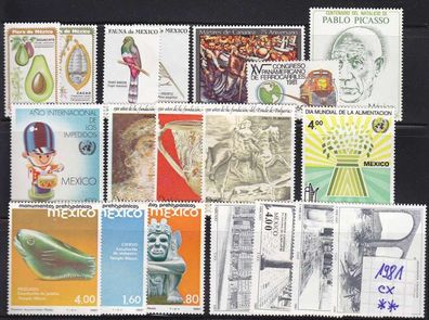 MEXICO [1981] Jahr ex ( * */mnh ) beachtlich