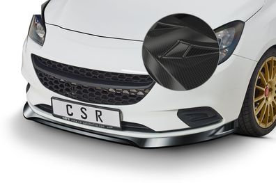 CSR Cup-Spoilerlippe mit ABE für Opel Corsa E CSL516-C Carbon Look glänzend