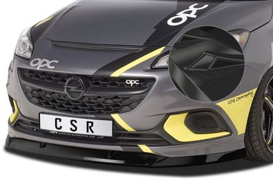 CSR Cup-Spoilerlippe mit ABE für Opel Corsa E OPC CSL275-C Carbon Look glänzend