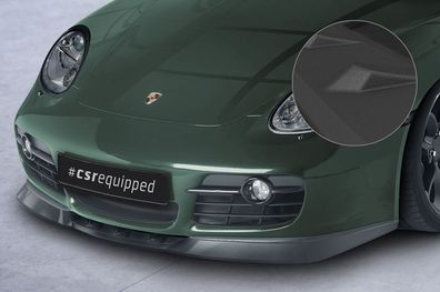 CSR Cup-Spoilerlippe mit ABE für Porsche 987c Cayman CSL609-S strukturiert schwarz m