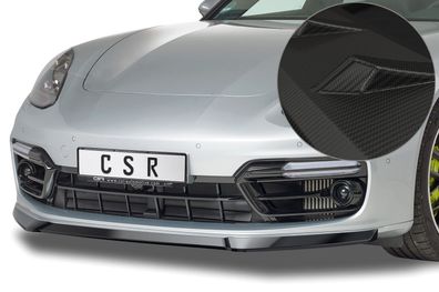 CSR Cup-Spoilerlippe mit ABE für Porsche Panamera 2 CSL336-M Carbon Look matt