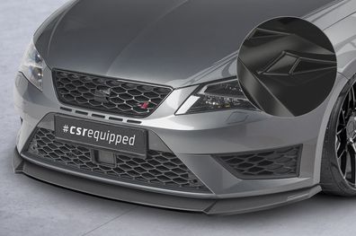 CSR Cup-Spoilerlippe mit ABE für Seat Leon 3 (Typ 5F) Cupra/FR CSL390-G Glossy schwa