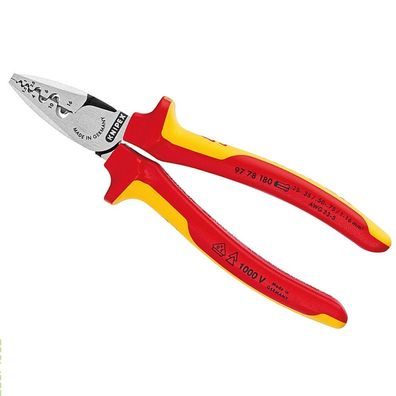 KNIPEX Crimpzange für Aderendhülsen 180 mm 9778180