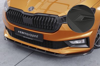 CSR Cup-Spoilerlippe mit ABE für Skoda Fabia 4 CSL630-M Carbon Look matt