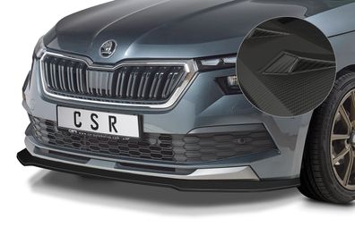 CSR Cup-Spoilerlippe mit ABE für Skoda Kamiq CSL527-M Carbon Look matt