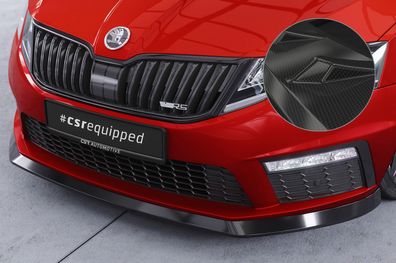 CSR Cup-Spoilerlippe mit ABE für Skoda Octavia III 5E RS CSL399-C Carbon Look glänz