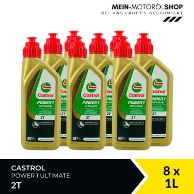 Castrol Power 1 Ultimate 2T 8x1 Liter