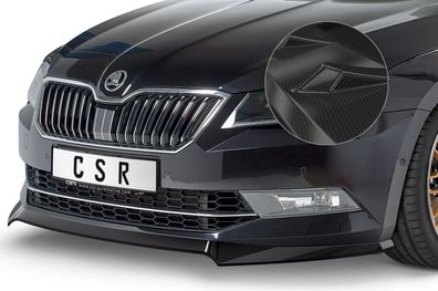 CSR Cup-Spoilerlippe mit ABE für Skoda Superb III (Typ 3V) CSL401-C Carbon Look glä