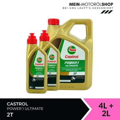 Castrol Power 1 Ultimate 2T 4 + 2 Liter