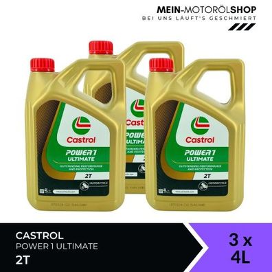 Castrol Power 1 Ultimate 2T 3x4 Liter