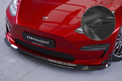 CSR Cup-Spoilerlippe mit ABE für Tesla Model 3 CSL701-C Carbon Look glänzend