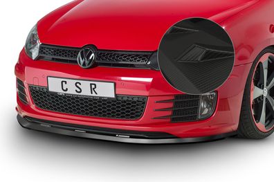 CSR Cup-Spoilerlippe mit ABE für VW Golf 6 GTI/GTD CSL339-M Carbon Look matt