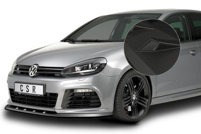 CSR Cup-Spoilerlippe mit ABE für VW Golf 6 R CSL002-M Carbon Look matt