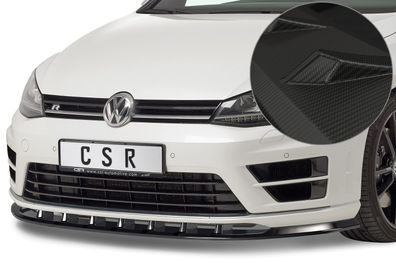 CSR Cup-Spoilerlippe mit ABE für VW Golf 7 R CSL340-M Carbon Look matt