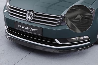 CSR Cup-Spoilerlippe mit ABE für VW Passat B7 CSL337-C Carbon Look glänzend