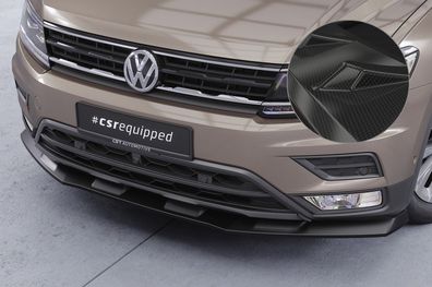 CSR Cup-Spoilerlippe mit ABE fÃ¼r VW Tiguan 2 (Typ AD) Basis CSL658-C Carbon Look glÃ