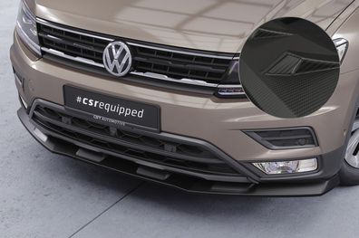 CSR Cup-Spoilerlippe mit ABE für VW Tiguan 2 (Typ AD) Basis CSL658-M Carbon Look mat