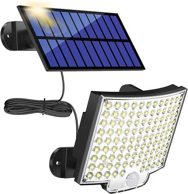 MPJ 106 LED Solarlampe für Außen, IP65, Bewegungsmelder, 120° Winkel, 5m Kabel