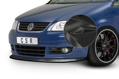 CSR Cup-Spoilerlippe mit ABE mit ABE für VW Touran I (Typ 1T) CSL005-C Carbon Look g